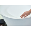 Duravit Cape Cod kunststof bad acryl ovaal vrijstaand met aangevormd paneel 185x85x62cm met af en overloopgarnituur wit 0300894