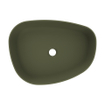 Arcqua Rocker Waskom - opbouw - organisch - links - 50x37cm - mat groen SW976315