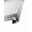 Vasco Carre cpvn-plus radiator 295x1800mm n10 as=1188 1097w wit ral 9016 + Handdoekhouder 2.4x6.5cm voor radiator Carré chroom + Design ventielthermostaat haaks verchroomd SHOWROOMMODEL SHOW18336