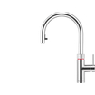 Quooker NL Flex keukenkraan koud, warm en kokend water inclusief uittrekbare uitloop met Combi reservoir chroom SW107286