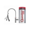 Quooker NL Flex keukenkraan koud, warm en kokend water inclusief uittrekbare uitloop met Combi reservoir chroom SW107286