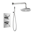 Crosswater MPRO Regendoucheset inbouw - 20cm hoofddouche - wandarm - staafhanddouche - chroom SW108635