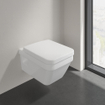 Villeroy en Boch Omnia Architectura closetzitting met deksel hoekig met softclose en quick release wit OUTLET STORE22120