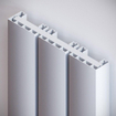 VASCO BEAMS Radiator (decor) H160xD10xL66cm 2385W Aluminium Aluminium Grey January SW141185