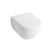 Villeroy en Boch Subway Compact toiletset bestaande uit inbouwreservoir, diepspoel wandcloset met toiletzitting en bedieningsplaat verticaal/horizontaal chroom SW158380