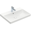 Villeroy & Boch Avento meubelwastafel 65x47cm 1 kraangat met overloop wit SW59867