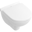 Villeroy en Boch O.Novo toiletset - compact - met inbouwreservoir - softclose en quickrelease zitting - bedieningsplaat verticaal wit SW158850