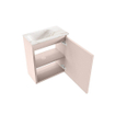 MONDIAZ TURE-DLUX 40cm toiletmeubel Rosee. EDEN wastafel Frappe positie links. Zonder kraangat. SW1102952