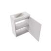 MONDIAZ TURE-DLUX 40cm toiletmeubel Cale. EDEN wastafel Ostra positie links. Zonder kraangat. SW1104760