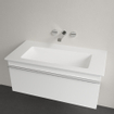 Villeroy & Boch Venticello Wastafel - 100x50cm - zonder kraangat - overloop - wit 1025124