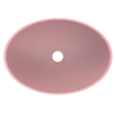 Arcqua Prince Waskom Opbouw - 49x34cm - ovaal - cast marble - mat roze SW909480