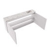 MONDIAZ TURE-DLUX 120cm toiletmeubel Cale. EDEN wastafel Glace positie rechts. Met 1 kraangat. SW1103284