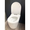 Qisani Alfa Comfort toilet 52x36cm diepspoel spoelrandloos hoogglans wit zonder zitting SW296098