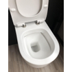 Qisani Alfa Comfort toilet 52x36cm diepspoel spoelrandloos hoogglans wit zonder zitting SW296098