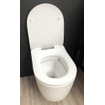 Qisani Alfa Comfort toilet 52x36cm diepspoel spoelrandloos hoogglans wit zonder zitting SW296098