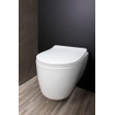 Qisani Alfa Comfort toilet 52x36cm diepspoel spoelrandloos hoogglans wit zonder zitting SW296098