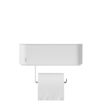 Tiger 2-Store Toiletrolhouder met opbergbakje Wit SW916680