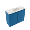 MONDIAZ TURE-DLUX 60cm toiletmeubel Jeans. EDEN wastafel Frappe positie midden. Met 1 kraangat. SW1102830