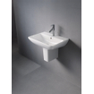 Duravit ME by Starck wastafel 60x46cm met 1 kraangat met overloop met wondergliss wit SW84150