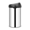 Brabantia Touch Bin Afvalemmer - 60 liter - brilliant steel/matt black SW1117341