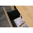 Looox Wood collection Wood wastafelonderbouwkast m. 2 laden 140x30x46cm eiken - old grey - beschadigd - OUTLET UDEN STORE35487