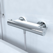 Brauer Chrome Edition Thermostaatkraan opbouw - 2 gladde knoppen - chroom SW1182