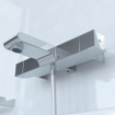 Brauer Square CS bad en douche thermostaatkraan plus Square CS handdoucheset chroom OUTLET STORE21946