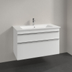 Villeroy & Boch Venticello wastafelonderkast 95.3x59cm 2x lade glossy wit GA53295