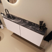 MONDIAZ TURE-DLUX 120cm toiletmeubel Rosee. EDEN wastafel Lava positie links. Met 1 kraangat. SW1104020
