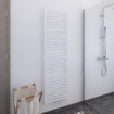 Plieger Palermo designradiator horizontaal 1702x500mm 799 watt wit inclusief universele aansluitset haaks chroom SW225881