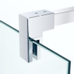 Saniclass Bellini Inloopdouche - scharnierbevestiging - 30x200cm - 8mm veiligheidsglas - anti kalk - chroom SW208815