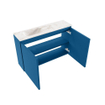 MONDIAZ TURE-DLUX 80cm toiletmeubel Jeans. EDEN wastafel Frappe positie links. Zonder kraangat. SW1102811