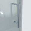 Saniclass Neptune Douchedeur - 70x200cm - profielloos - veiligheidsglas - anti kalk - chroom SW20612