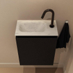 MONDIAZ TURE-DLUX 40cm toiletmeubel Urban. EDEN wastafel Opalo positie links. Met 1 kraangat. SW1104200
