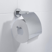 Ozean Eternal Toiletrolhouder - met klep - rond - chroom SHOWROOMMODEL SHOW23617