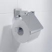 Ozean Eternal toiletrolhouder met klep hoekig chroom OUTLETSTORE STORE23252