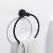 Ozean Eternal Handdoekring - rond - mat zwart - SHOWROOMMODEL SHOW21020