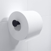 Ozean Eternal toiletrolhouder zonder klep rond mat zwart SW209323