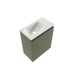 MONDIAZ TURE-DLUX 40cm toiletmeubel Army. EDEN wastafel Ostra positie links. Met 1 kraangat. SW1104683