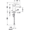 Duravit A.1 1-gr wastafelmengkraan 137x43x125mm chroom hoogglans SHOWROOMMODEL SHOW19178