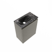 MONDIAZ TURE-DLUX 40cm toiletmeubel Smoke. EDEN wastafel Lava positie links. Zonder kraangat. SW1104066