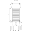 Plieger Vela designradiator horizontaal 1120x660mm 635W wit 7252122