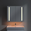 Villeroy & Boch My View 14+ spiegelkast met 2 deuren met LED verlichting verticaal 80x75x17.3cm incl. afsluitbare medicijnbox 1025444