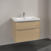 Villeroy & Boch Subway 3.0 wastafelonderkast 77.2x57.9cm 2 lades Nordic oak SW641582