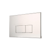 Geberit Inbouwreservoir - UP320 - QeramiQ metal bedieningsplaat - dualflush - rechthoekige knoppen - metaal wit mat SW976086