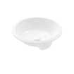 Villeroy & Boch Architectura onderbouwwastafel 45x45x17.5cm Rond met overloopgat Wit Alpin glans Ceramic SW762358