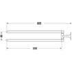 Duravit Starck T Handdoekhouder - 2 stangen - 46.5cm - draaibaar - chroom SW297095