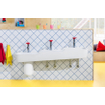 Villeroy & Boch O.novo Kids wastafel met 3x1 kraangat 130x43cm Ceramic+ zonder overloop wit SW209590