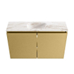 MONDIAZ TURE-DLUX 80cm toiletmeubel Oro. EDEN wastafel Frappe positie midden. Met 1 kraangat. SW1102899