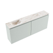 MONDIAZ TURE-DLUX 120cm toiletmeubel Greey. EDEN wastafel Frappe positie links. Zonder kraangat. SW1102836